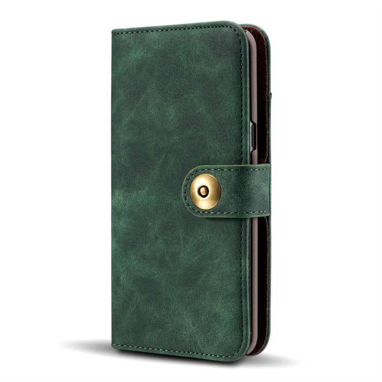 Retro Magnetic Detachable Horizontal Flip Leather Case for Galaxy S10 Plus, with Card Slots & Wallet & Photo Frame