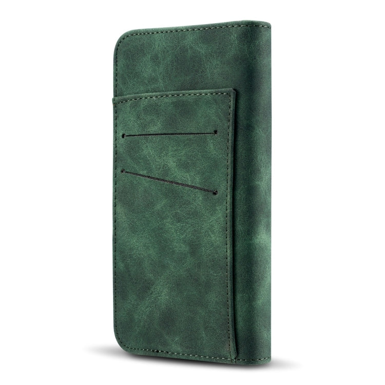 Retro Magnetic Detachable Horizontal Flip Leather Case for Galaxy S10 Plus, with Card Slots & Wallet & Photo Frame
