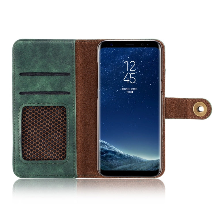 Retro Magnetic Detachable Horizontal Flip Leather Case for Galaxy S10 Plus, with Card Slots & Wallet & Photo Frame