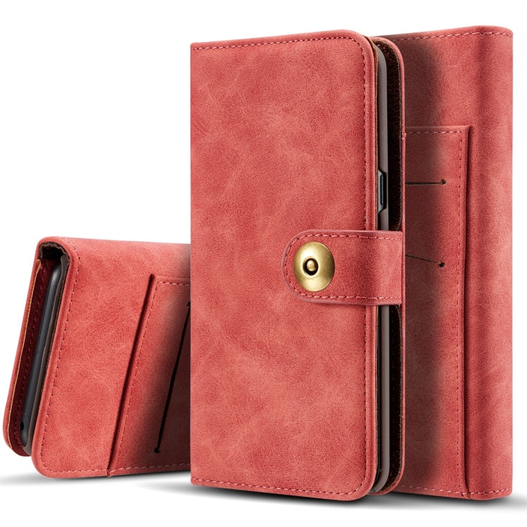Retro Magnetic Detachable Horizontal Flip Leather Case for Galaxy S10 Plus, with Card Slots & Wallet & Photo Frame