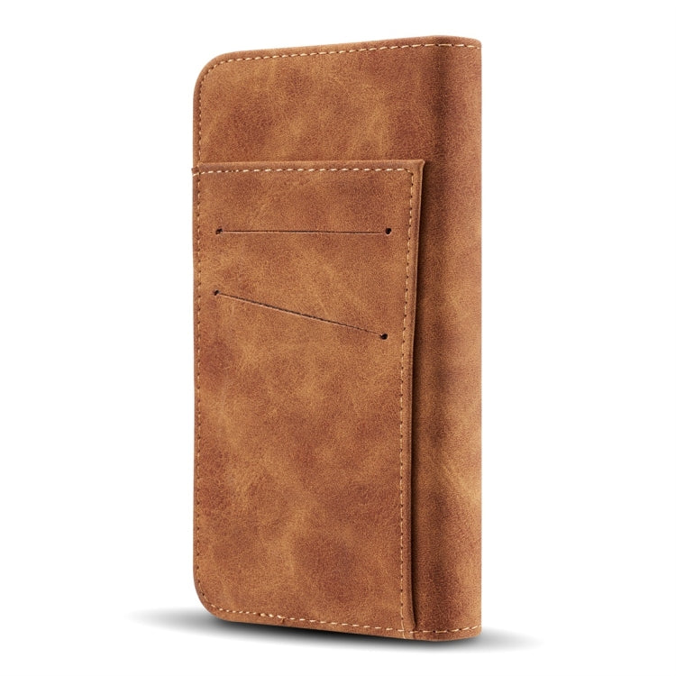 Retro Magnetic Detachable Horizontal Flip Leather Case for Galaxy S10 Plus, with Card Slots & Wallet & Photo Frame