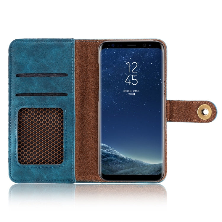 Retro Magnetic Detachable Horizontal Flip Leather Case for Galaxy S10 E, with Card Slots & Wallet & Photo Frame