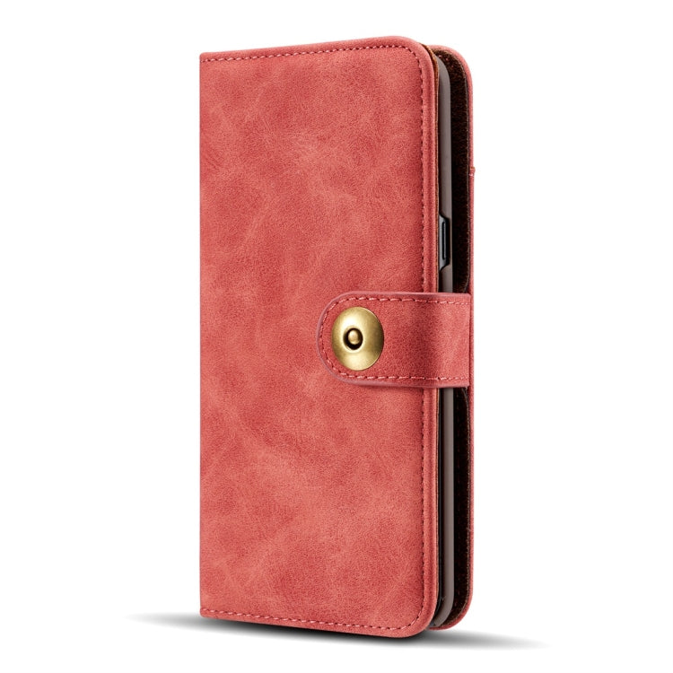 Retro Magnetic Detachable Horizontal Flip Leather Case for Galaxy S10 E, with Card Slots & Wallet & Photo Frame