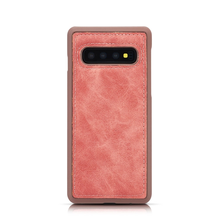 Retro Magnetic Detachable Horizontal Flip Leather Case for Galaxy S10 E, with Card Slots & Wallet & Photo Frame
