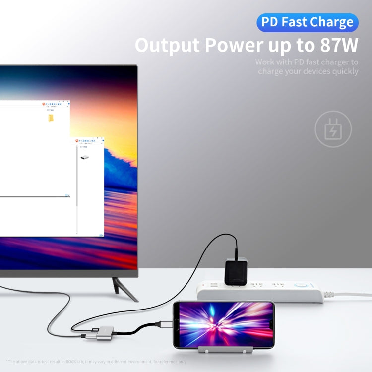 Rock Type-C to USB3+TF SD+PD Adapter Cable
