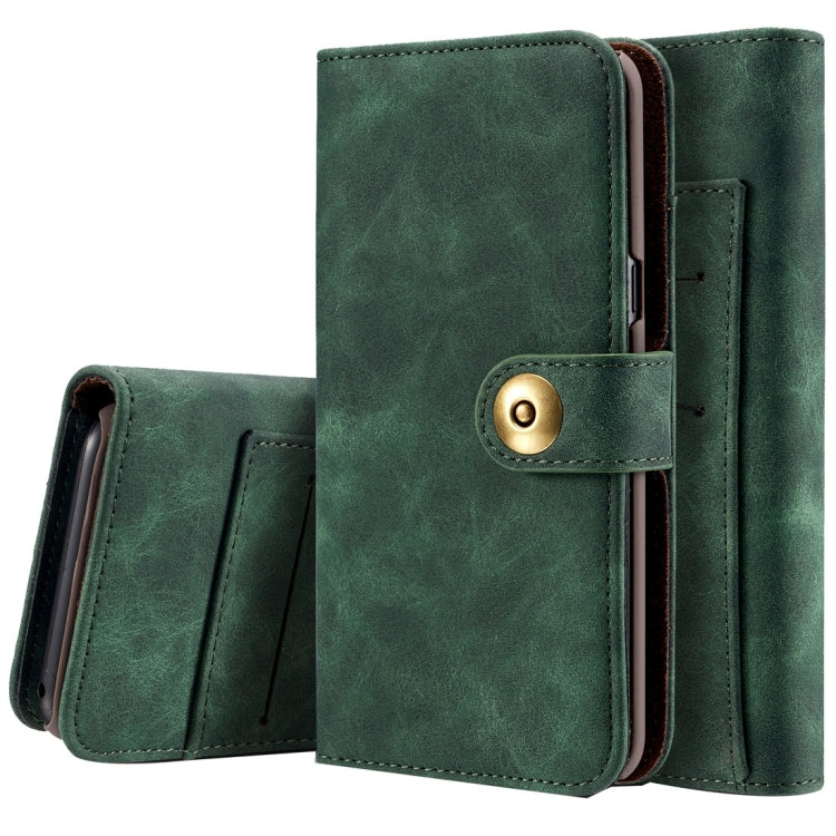 For Galaxy S8 Retro Magnetic Horizontal Flip Leather Case with Card Slots & Wallet & Photo Frame & Detachable Back Cover