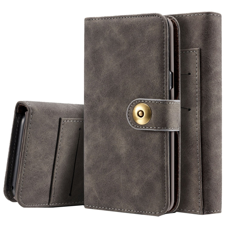 For Galaxy S8 Retro Magnetic Horizontal Flip Leather Case with Card Slots & Wallet & Photo Frame & Detachable Back Cover
