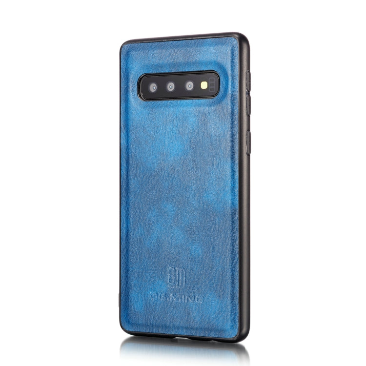 DG.MING Crazy Horse Texture Flip Detachable Magnetic Leather Case for Samsung Galaxy S10 E, with Holder & Card Slots & Wallet