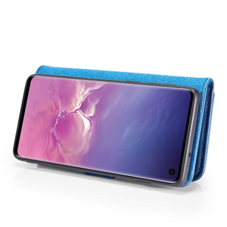 DG.MING Crazy Horse Texture Flip Detachable Magnetic Leather Case for Samsung Galaxy S10 E, with Holder & Card Slots & Wallet
