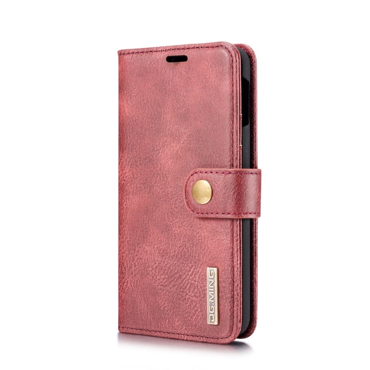 DG.MING Crazy Horse Texture Flip Detachable Magnetic Leather Case for Samsung Galaxy S10 E, with Holder & Card Slots & Wallet