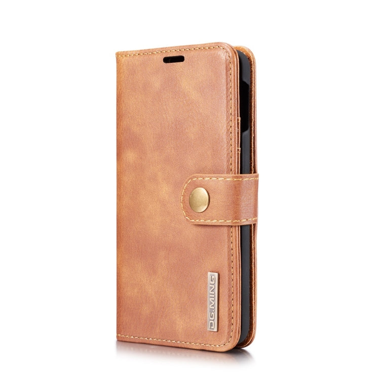 DG.MING Crazy Horse Texture Flip Detachable Magnetic Leather Case for Samsung Galaxy S10 E, with Holder & Card Slots & Wallet