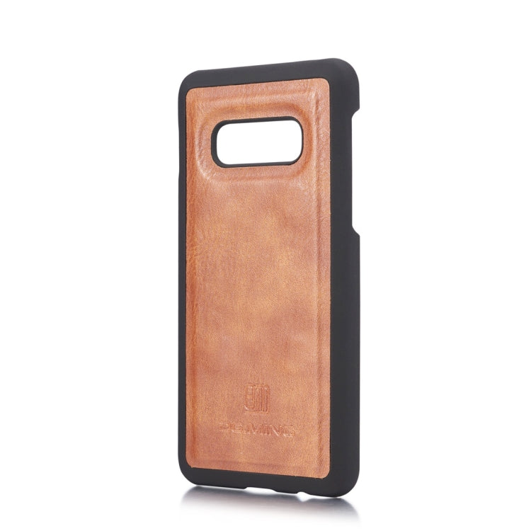 DG.MING Crazy Horse Texture Flip Detachable Magnetic Leather Case for Samsung Galaxy S10 E, with Holder & Card Slots & Wallet