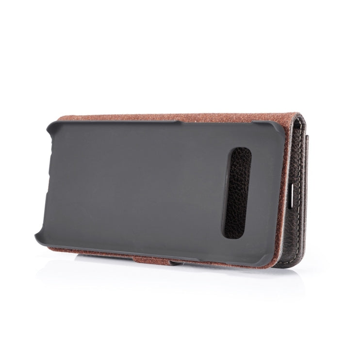 DG.MING Crazy Horse Texture Flip Detachable Magnetic Leather Case for Samsung Galaxy S10 Plus, with Holder & Card Slots & Wallet