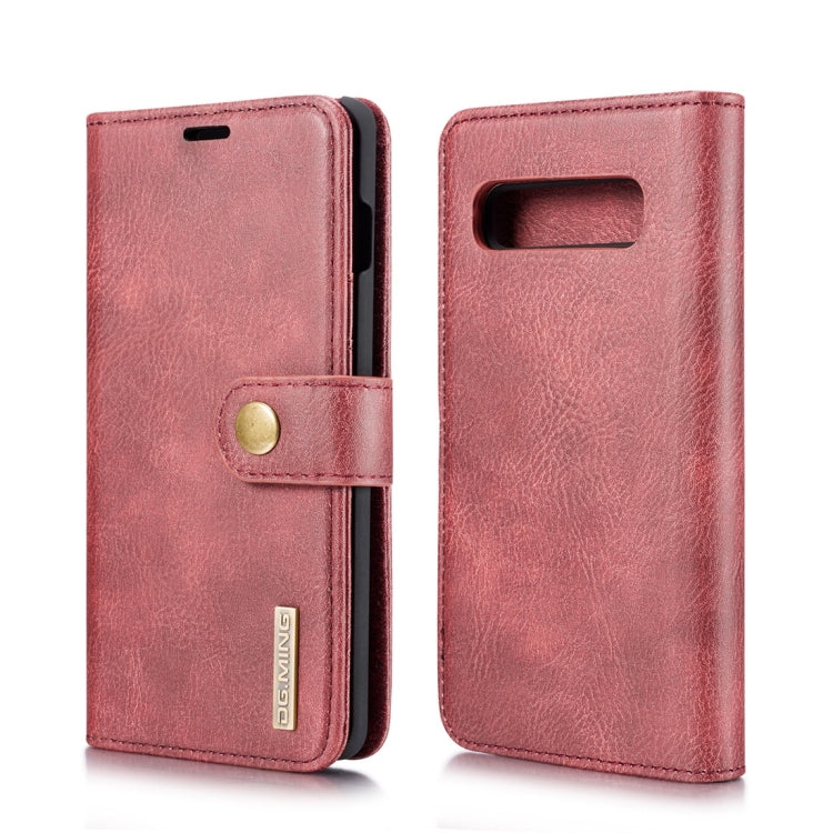 DG.MING Crazy Horse Texture Flip Detachable Magnetic Leather Case for Samsung Galaxy S10 Plus, with Holder & Card Slots & Wallet