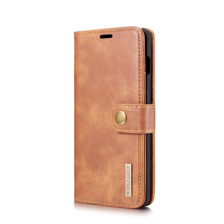 DG.MING Crazy Horse Texture Flip Detachable Magnetic Leather Case for Samsung Galaxy S10 Plus, with Holder & Card Slots & Wallet