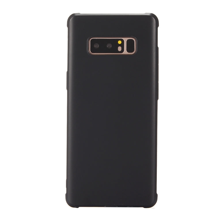 For Galaxy Note 8 Dropproof Protective Soft TPU Back Case Cover (Black)