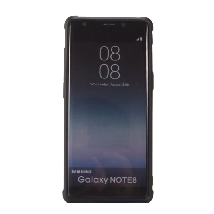 For Galaxy Note 8 Dropproof Protective Soft TPU Back Case Cover (Black)