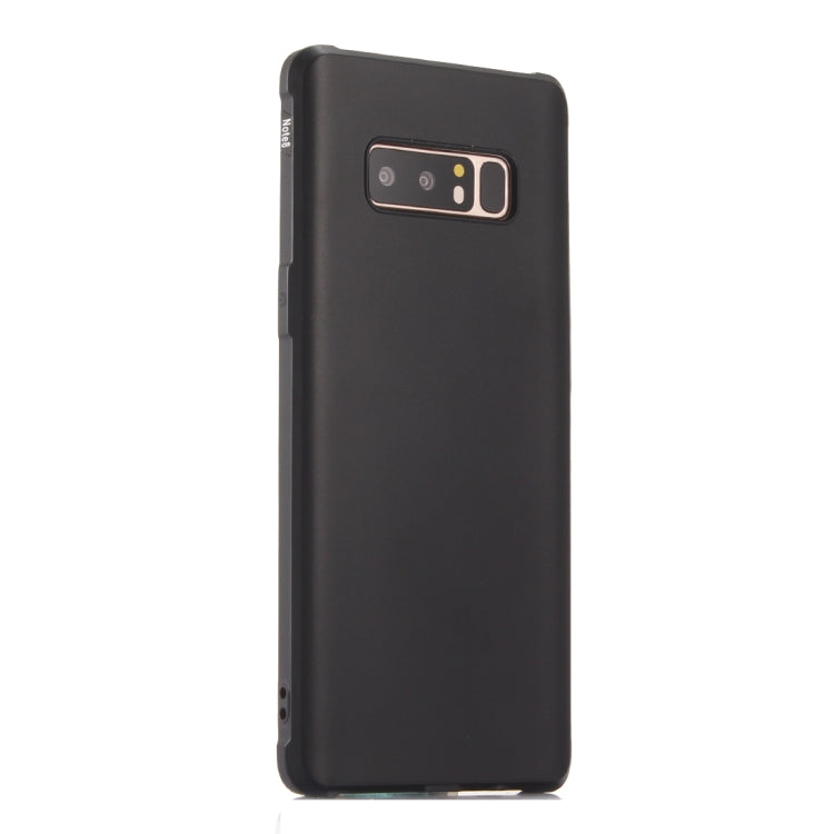 For Galaxy Note 8 Dropproof Protective Soft TPU Back Case Cover (Black)