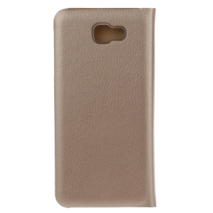 For Galaxy A7 (2017) / A720 Pure Colour Horizontal Flip Leather Protective Case with Card Slot