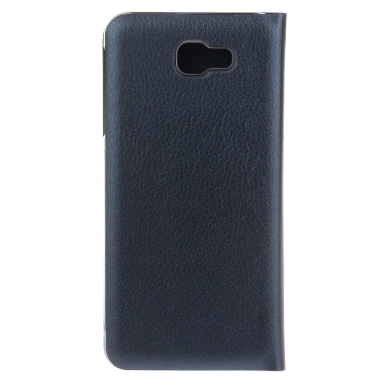 For Galaxy A7 (2017) / A720 Pure Colour Horizontal Flip Leather Protective Case with Card Slot