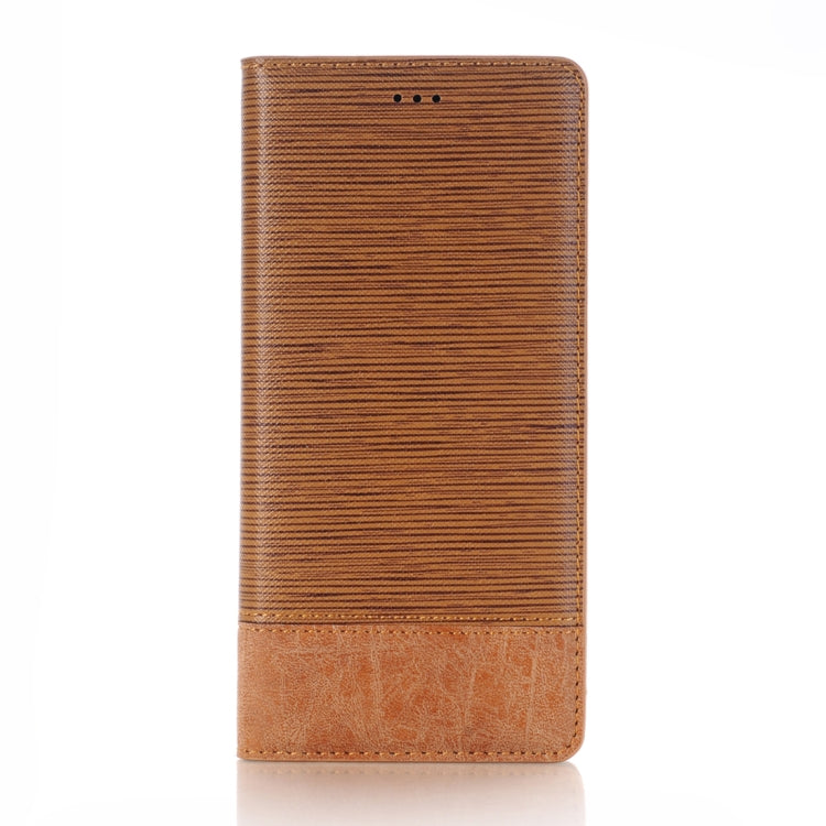 For Galaxy Note 8 Cross Texture Horizontal Flip Case Cover with Card Slots & Holder & Wallet (Brown)
