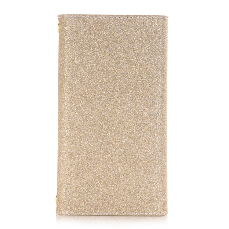 For Galaxy Note 8 Glitter Powder Frosted Shoulder Bag Horizontal Flip Leather Case Cover with Card Slots