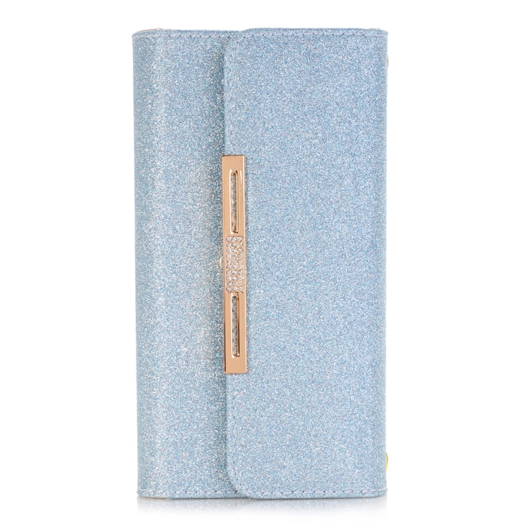 For Galaxy Note 8 Glitter Powder Frosted Shoulder Bag Horizontal Flip Leather Case Cover with Card Slots