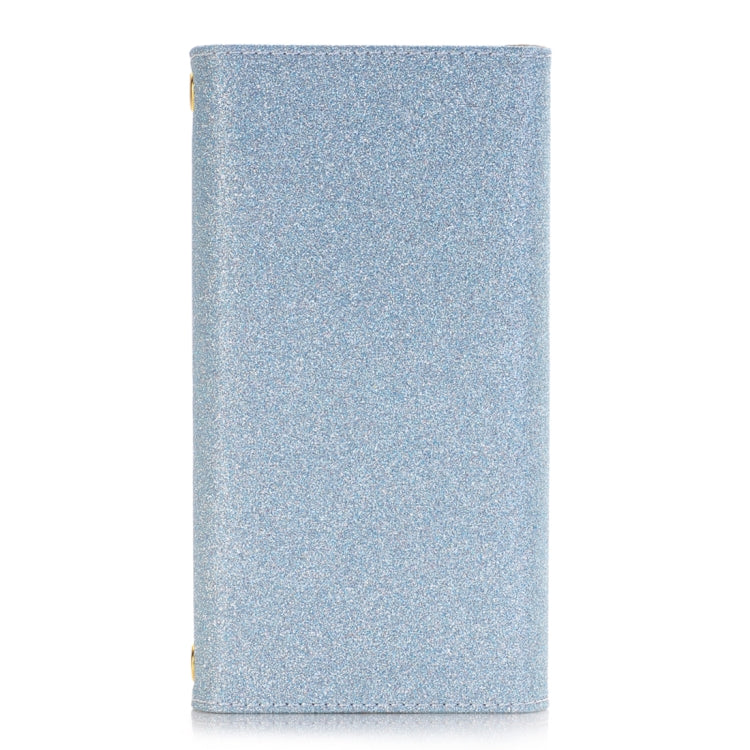 For Galaxy Note 8 Glitter Powder Frosted Shoulder Bag Horizontal Flip Leather Case Cover with Card Slots