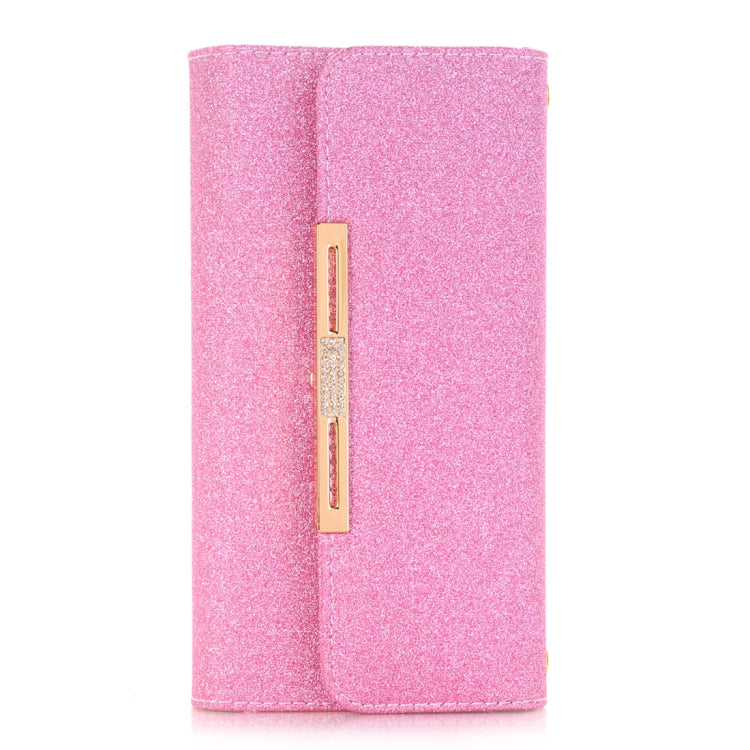 For Galaxy Note 8 Glitter Powder Frosted Shoulder Bag Horizontal Flip Leather Case Cover with Card Slots