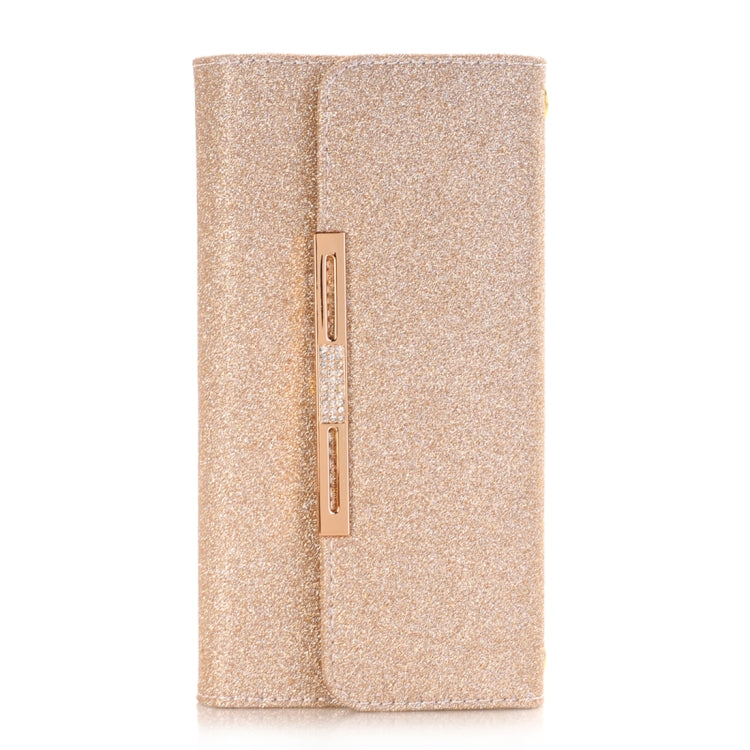 For Galaxy Note 8 Glitter Powder Frosted Shoulder Bag Horizontal Flip Leather Case Cover with Card Slots