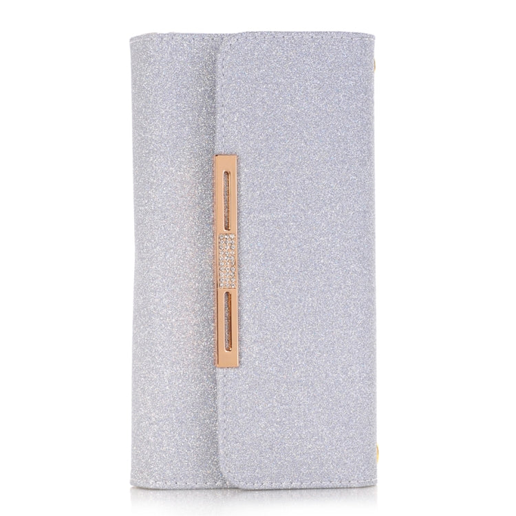 For Galaxy Note 8 Glitter Powder Frosted Shoulder Bag Horizontal Flip Leather Case Cover with Card Slots