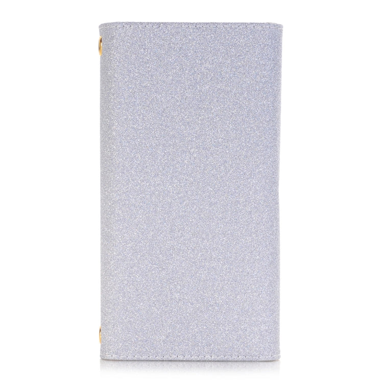 For Galaxy Note 8 Glitter Powder Frosted Shoulder Bag Horizontal Flip Leather Case Cover with Card Slots