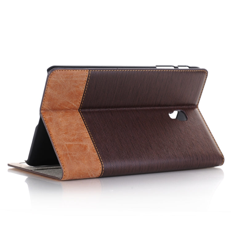 For Galaxy Tab A 8.0 (2017) / T385 Cross Texture Horizontal Flip Case Cover with Card Slots & Holder & Wallet