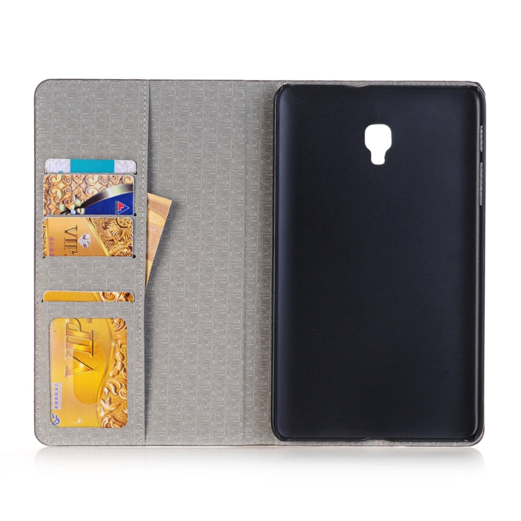 For Galaxy Tab A 8.0 (2017) / T385 Cross Texture Horizontal Flip Case Cover with Card Slots & Holder & Wallet