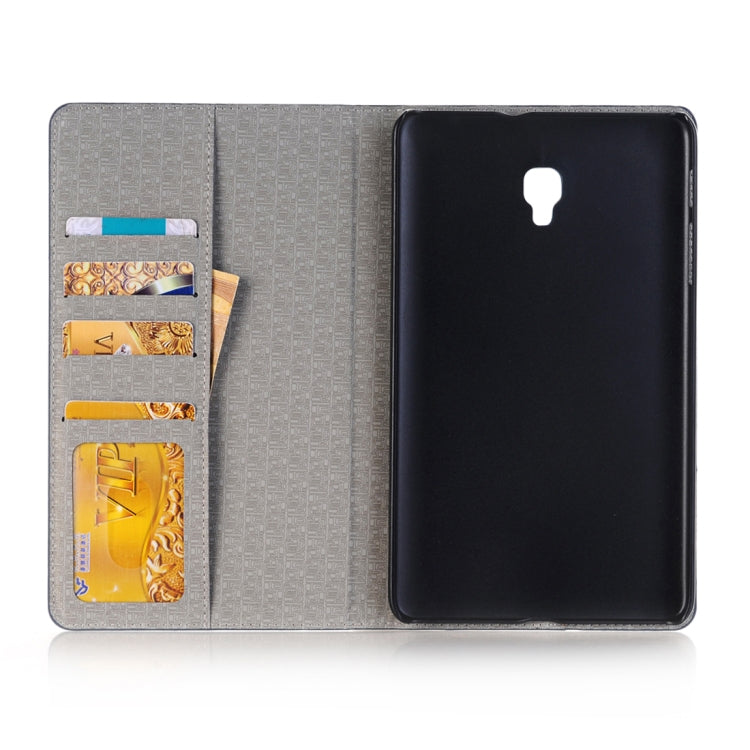 For Galaxy Tab A 8.0 (2017) / T385 Cross Texture Horizontal Flip Case Cover with Card Slots & Holder & Wallet