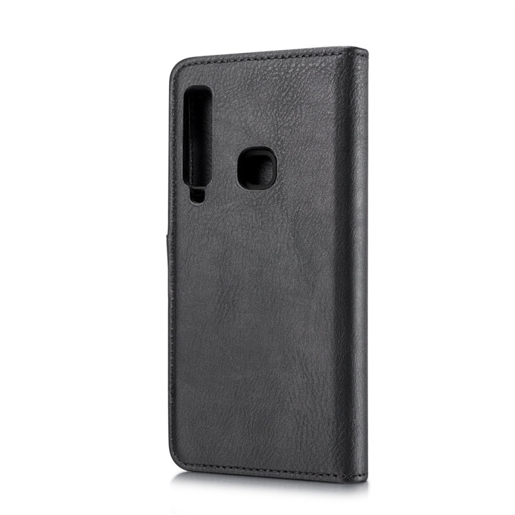 DG.MING Crazy Horse Texture Flip Detachable Magnetic Leather Case for Galaxy A9 (2018), with Holder & Card Slots & Wallet