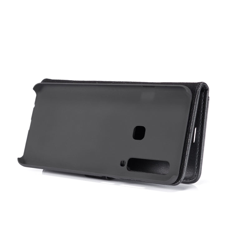 DG.MING Crazy Horse Texture Flip Detachable Magnetic Leather Case for Galaxy A9 (2018), with Holder & Card Slots & Wallet