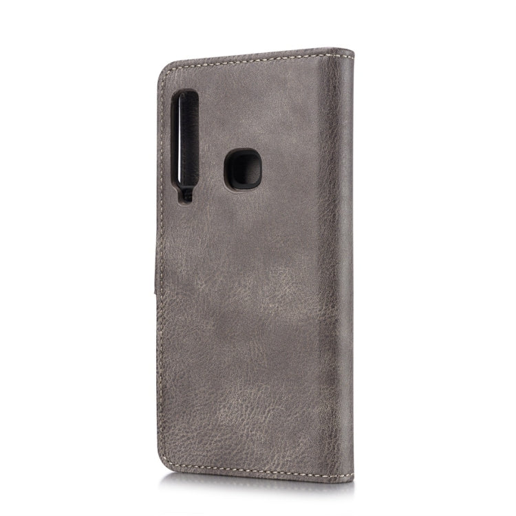 DG.MING Crazy Horse Texture Flip Detachable Magnetic Leather Case for Galaxy A9 (2018), with Holder & Card Slots & Wallet
