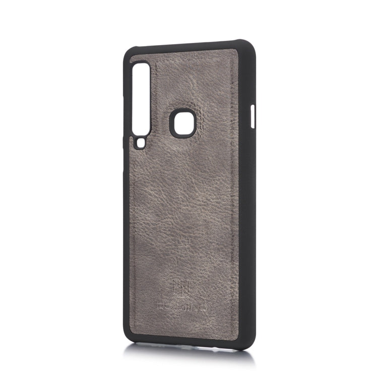 DG.MING Crazy Horse Texture Flip Detachable Magnetic Leather Case for Galaxy A9 (2018), with Holder & Card Slots & Wallet