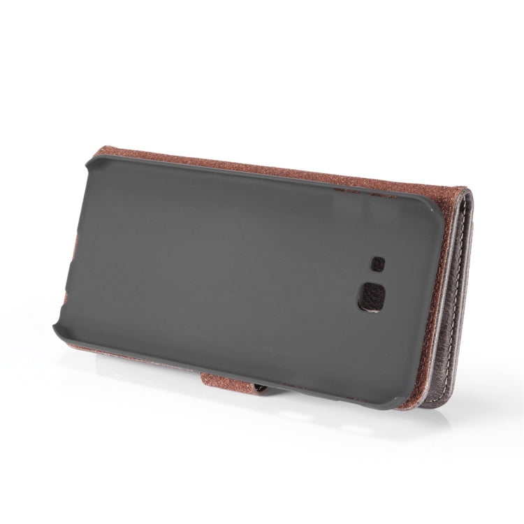 DG.MING Crazy Horse Texture Flip Detachable Magnetic Leather Case for Galaxy J4 Plus, with Holder & Card Slots & Wallet