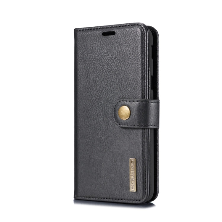 DG.MING Crazy Horse Texture Flip Detachable Magnetic Leather Case for Galaxy J6 (2018), with Holder & Card Slots & Wallet
