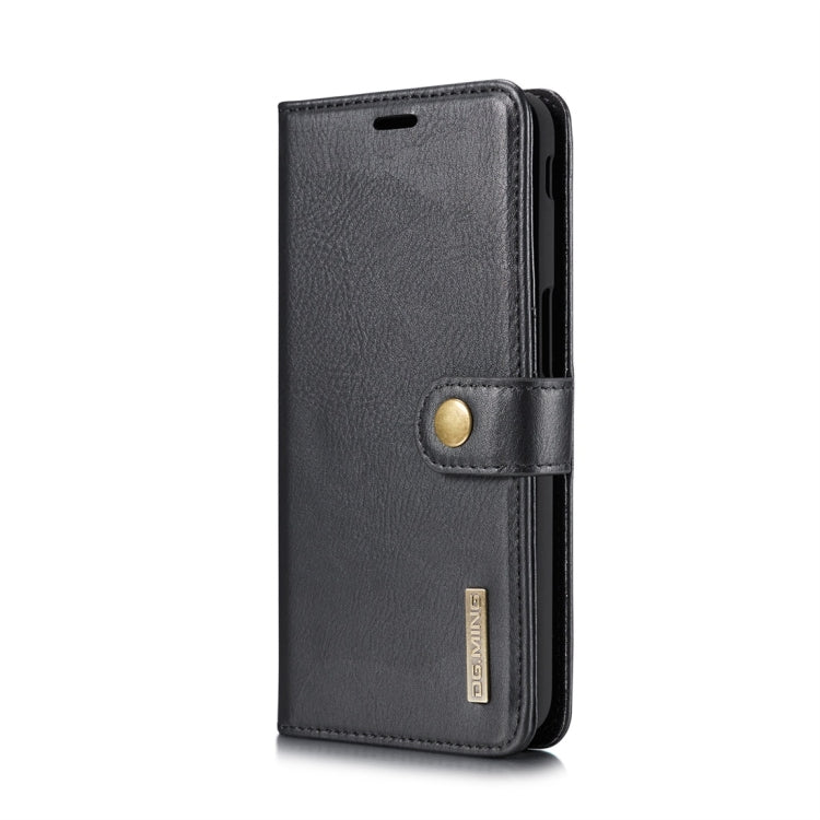 DG.MING Crazy Horse Texture Flip Detachable Magnetic Leather Case for Galaxy J6 Plus, with Holder & Card Slots & Wallet