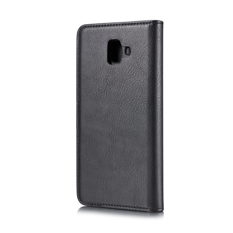 DG.MING Crazy Horse Texture Flip Detachable Magnetic Leather Case for Galaxy J6 Plus, with Holder & Card Slots & Wallet