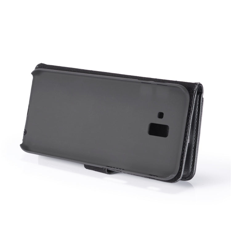 DG.MING Crazy Horse Texture Flip Detachable Magnetic Leather Case for Galaxy J6 Plus, with Holder & Card Slots & Wallet