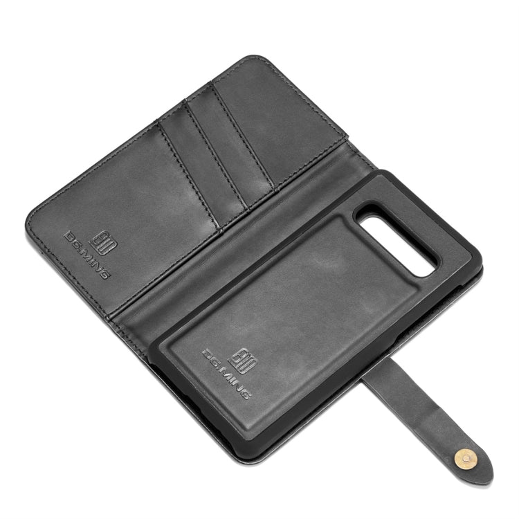 DG.MING Lambskin Detachable Horizontal Flip Magnetic Case for Galaxy S10, with Holder & Card Slots & Wallet