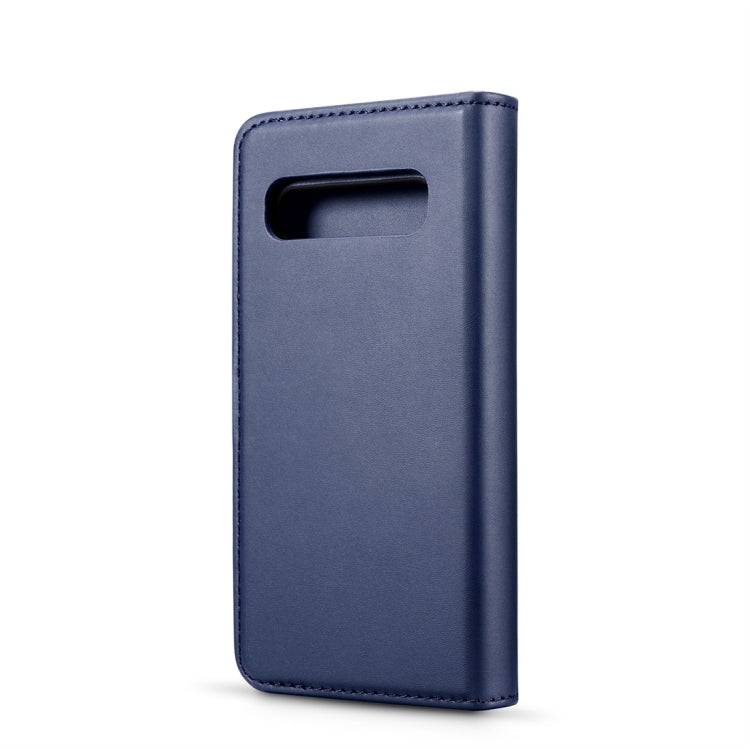 DG.MING Lambskin Detachable Horizontal Flip Magnetic Case for Galaxy S10, with Holder & Card Slots & Wallet