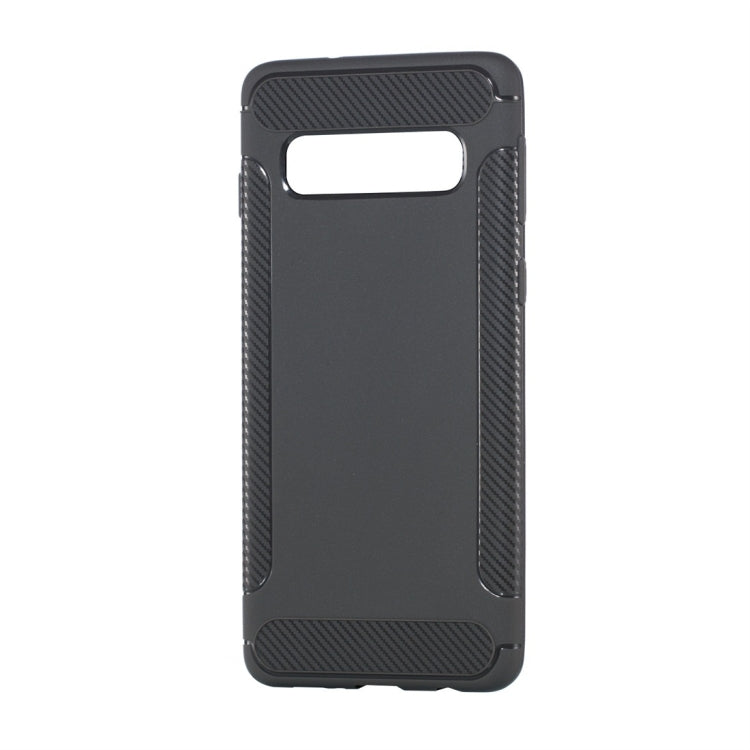 Carbon Fiber Anti-slip TPU Protective Case for Galaxy S10