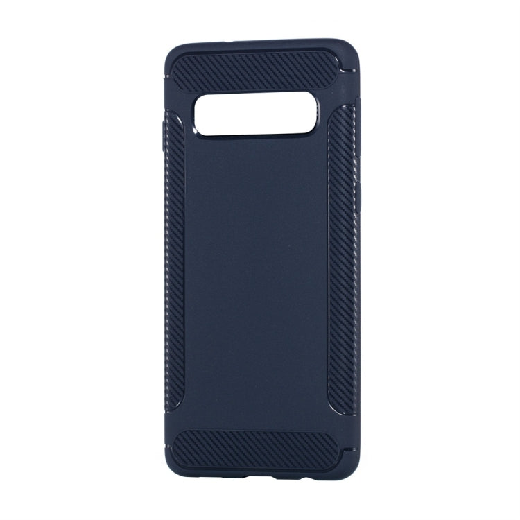 Carbon Fiber Anti-slip TPU Protective Case for Galaxy S10