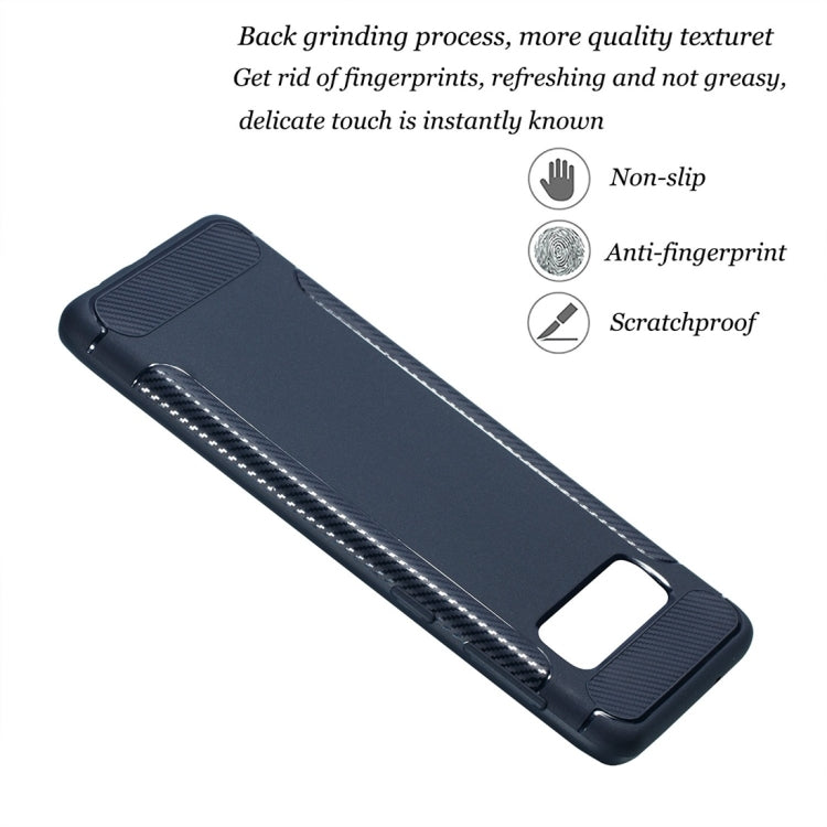 Carbon Fiber Anti-slip TPU Protective Case for Galaxy S10