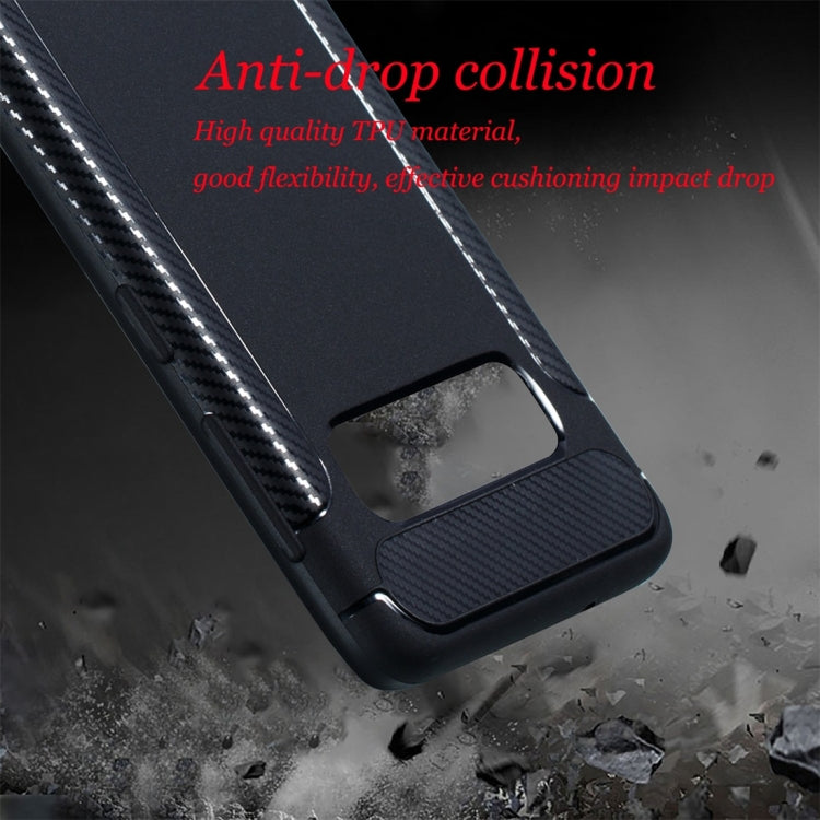 Carbon Fiber Anti-slip TPU Protective Case for Galaxy S10